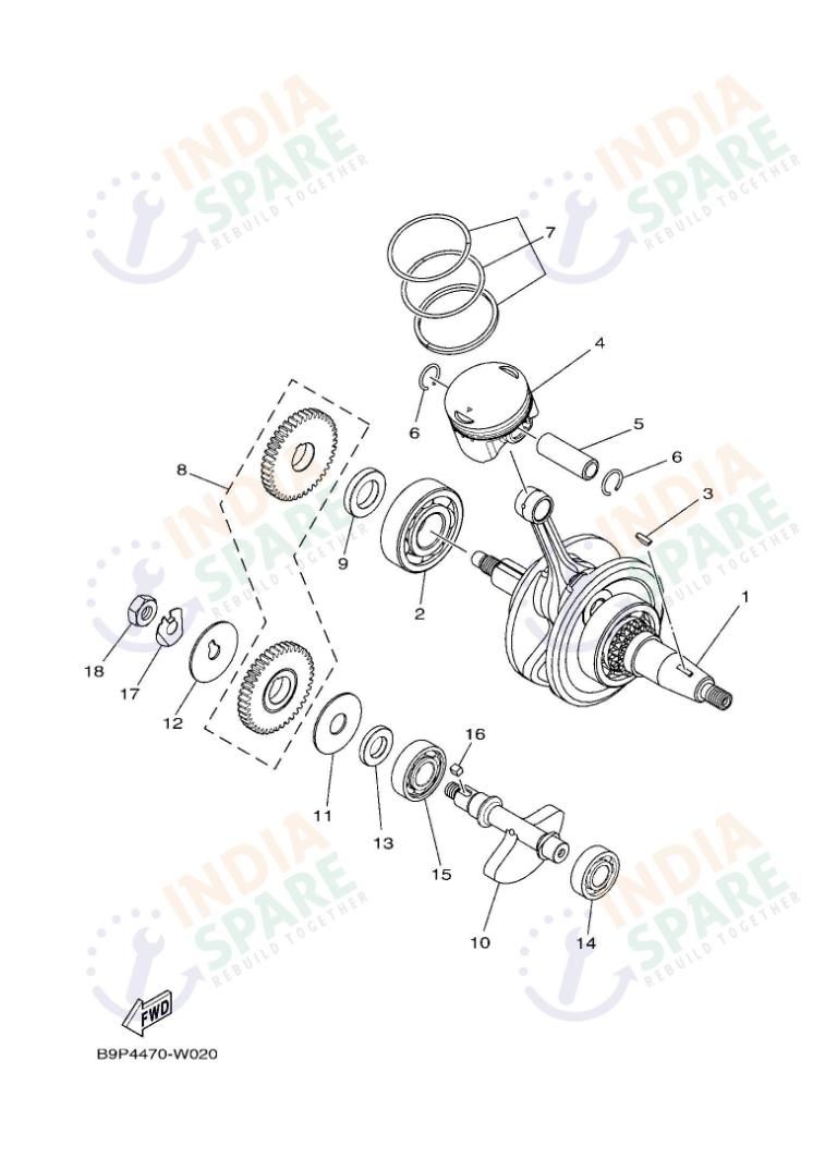 CRANKSHAFT & PISTON